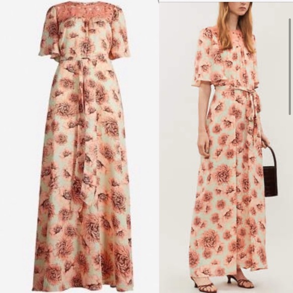 NWT HAPPY X NATURE Solstice floral-print maxi S - Picture 9 of 9